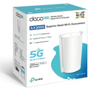 TP-Link Deco X50-5G(1-pack) 5G AX3000 Whole Home Mesh WiFi 6 Gateway