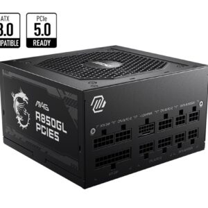 MSI MAG A850GL PCIE5 850W Up to 90% (80 Plus Gold) ATX Power Supply Unit