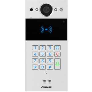 SIP INTERCOM WITH KEYPAD AND RF CARD READER SILVER