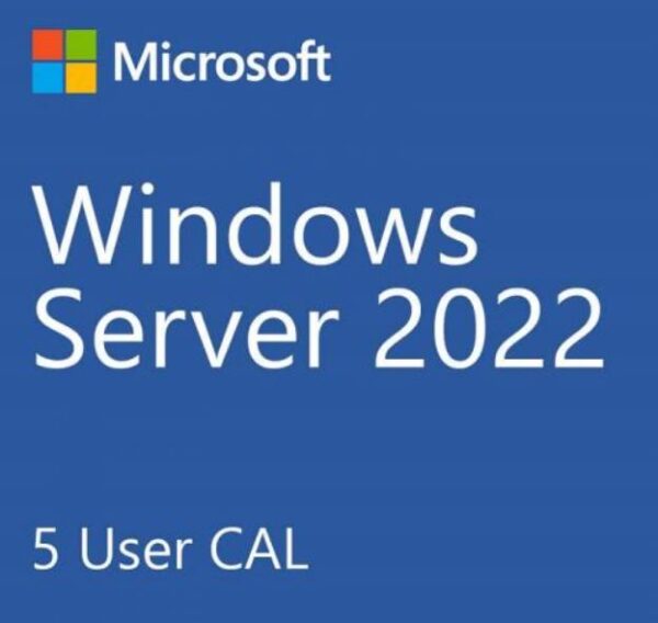 New * Windows Server CAL 2022 English 1pk DSP OEI 5 Clt User CAL Product Key in pack