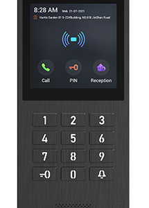 VANDAL RESISTANT SIP VIDEO DOORPHONE WITH PRESS BUTTON KEYPAD