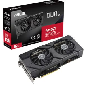 ASUS Dual Radeon™ RX 7800 XT OC Edition 16GB GDDR6 is armed to dish out frames and keep vitals in check