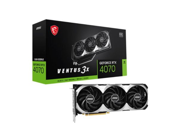 MSI GeForce RTX 4070 SUPER 12G VENTUS 3X OC Video Card  2595 MHz Boost Clock