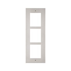 IP VERSO FLUSH MOUNT FRAME FOR INSTALLATION IN WALL 3 MODULES NICKEL 130 X 361 X 5MM