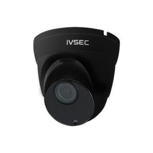 IVSEC TURRET IP CAMERA 8MP 2.7MM-13.5MM MOTORISED LENS 25FPS POE IP66 45M IRBLACK