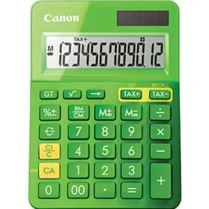 CanonLS123KMGR METALLIC GREEN 12 DIGIT DESKTOP CALCULATORCalculator Hardware