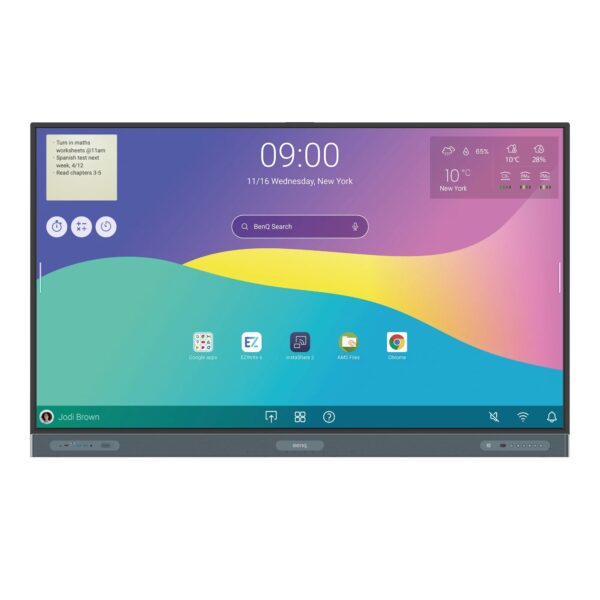 BENQ 65 RP6504 4K UHD 450NITS 12001 CONTRAST ANDROID 13 WITH WIFI DONGLE - 5YRS WTY