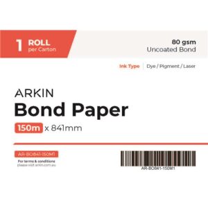 BOND PAPER 80GSM - 841MM X 150M 1 ROLL/CTN