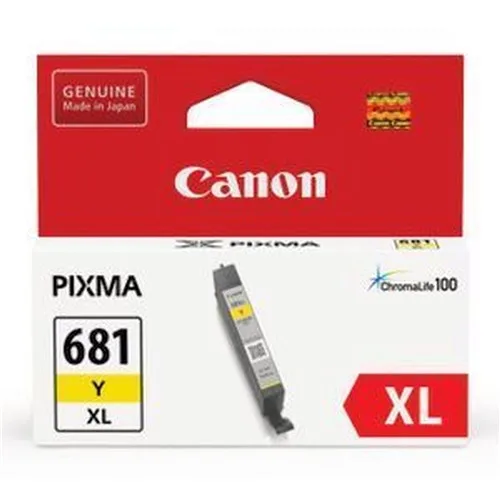 CanonCANON CLI681XLY YELLOW INK 500 PAGES FOR TR7560 TR8560 TS6160 TS8160 TS9160InkJet Cartridges
