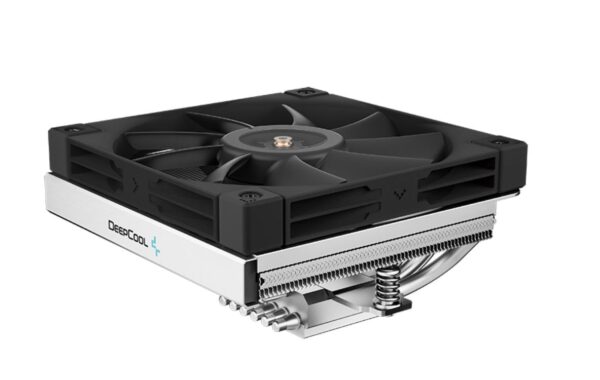 The AN600 is a low-profile CPU cooler that provides 180W of cooling to the CPU while also cooling the RAM modules. Making full use of a 120mm high airflow fan and an overhanging design