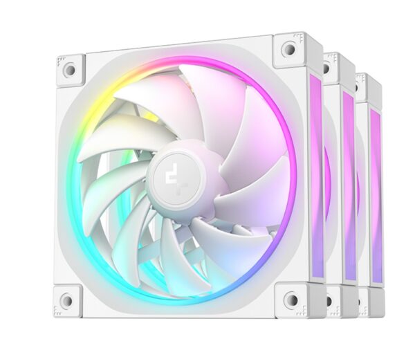 FL12 WH-3 IN 1The FL12 WH-3 IN 1 was designed and perfected by the DeepCool team to provide a unique light effect fan with high performance