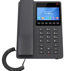 DESKTOP HOTEL PHONE 3.5 COLOR LCD POE DUAL-BAND WIFI 6 BLACK