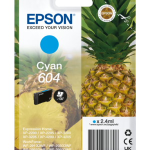 EPSON 604 STD CYAN INK XP-2200 XP-3200 XP-4200 WF-2910 WF-2930 WF-2950