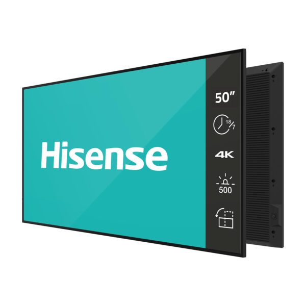 HISENSE 50GM50D 50 UHD DIGITAL SIGNAGE 500NIT 18 X 7 ANDROID 11 PANEL