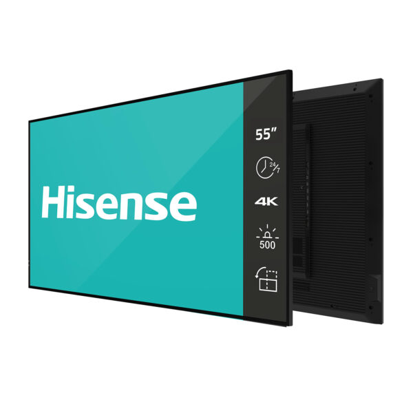 HISENSE 55DM66D 55 UHD DIGITAL SIGNAGE 500NIT 24 X 7 ANDROID 11 PANEL