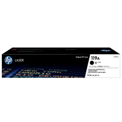 HPHP 119A BLACK ORIGINAL LASER TONER 1K FOR COLOR LASER 150NW 178NW 179FNW 179FWGLaser Toner