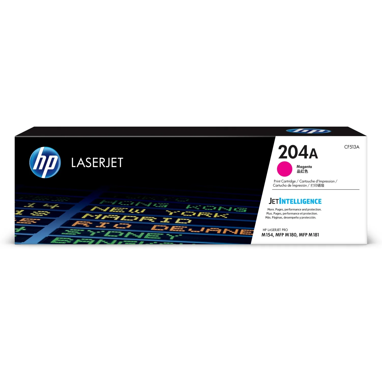 HPHP 204A MAGENTA LASERJET TONER 900 PAGES FOR M154A M154NW M180N M181FWLaser Toner