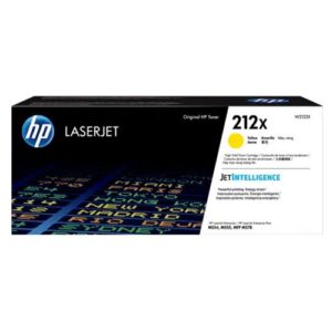 HP 212X High Yield Original LaserJet Toner Cartridge for M554 M555 MFP M578 MFP M578 10000 Pages Yield Yellow