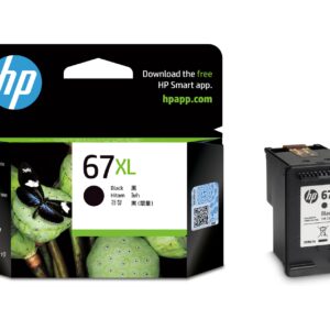 HP 67XL BLACK ORIGINAL INK CARTRIDGE 240 PAGE YIELD