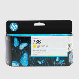 HP 738 130-ml Yellow DesignJet Ink Cartridge