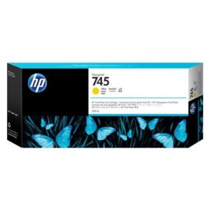 HP 745 DesignJet Ink Cartridge for Z2600 and Z5600 PostScript Printers 300mL Yellow