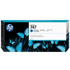 HP 747 DesignJet Ink Cartridge for Z9 Printer Series 300mL Chromatic Blue