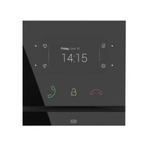 INDOOR COMPACT ANSWERING UNIT BLACK 7 CAPACITIVE BUTTONS HD AUDIO 4.3 COLOUR DISPLAY