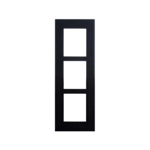 AxisIP VERSO - FRAME FOR FLUSH INSTALLATION 3 MODULES - BLACKMounting and Accessories