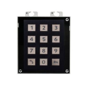 IP VERSO KEYPAD MODULE BLACK 12 BUTTONS IP54 WHITE LED