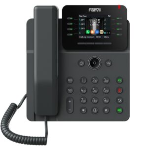 Fanvil V62W is a stylish and user-friendly business IP phone. It features a 2.8-inch (320x240) high-definition color screen