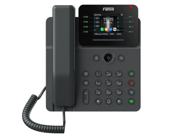 Fanvil V62W is a stylish and user-friendly business IP phone. It features a 2.8-inch (320x240) high-definition color screen