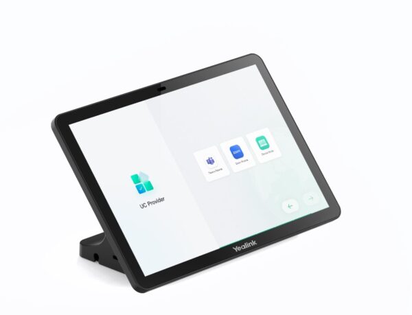 The Yealink CTP25 is a collaboration touch panel that can be paired with Yealink’s new generation video conference solutions