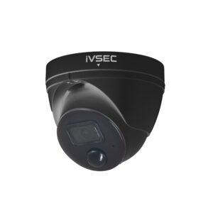 IVSEC TURRET IP CAMERA 8MP 3.6MM FIXED LENS 20FPS POE IP66 30M IR IVS BLACK