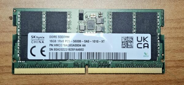 OEM 16GB (1x16GB) DDR5 SODIMM 5600MHz CL46 1.1V Notebook Laptop Memory RAM 1yr wty