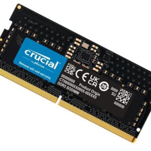 Crucial 8GB (1x8GB) DDR5 SODIMM 5200MHz C42 1.1V Notebook Laptop Memory