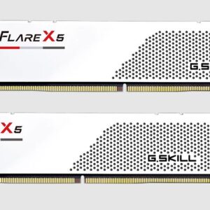 G.SKILL F5-6000J3636F32GX2-FX5W 64GB (2 x 32GB)/ DDR5 6000 MT/s/ Timings 36-36-36-96/ Voltage 1.35 V/ EXPO/XMP 3.0/ Flare X5