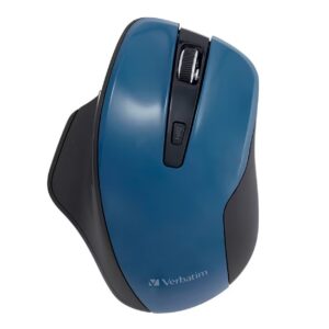 Verbatim Silent Ergonomic Wireless Blue LED Mouse