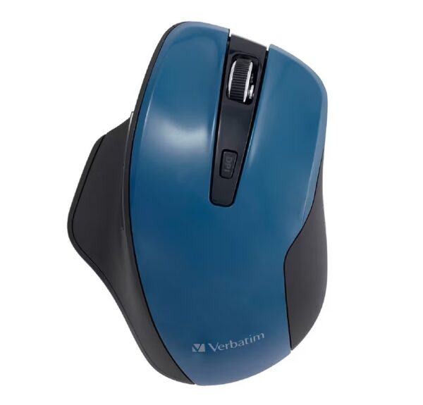 Verbatim Silent Ergonomic Wireless Blue LED Mouse