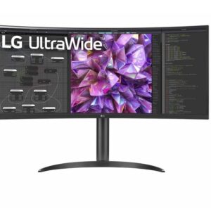 LG 34" 34WQ75C Ultra-Wide QHD Curved 3440x1440 1000R 5ms HDR10 sRGB IPS DP HDMI USB-C LAN VESA Tilt Height Range Monitor