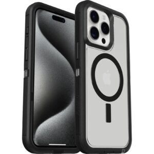 OtterBox Defender XT MagSafe Apple iPhone 15 Pro Max (6.7") Case Dark Side (Clear / Black) - (77-93313)