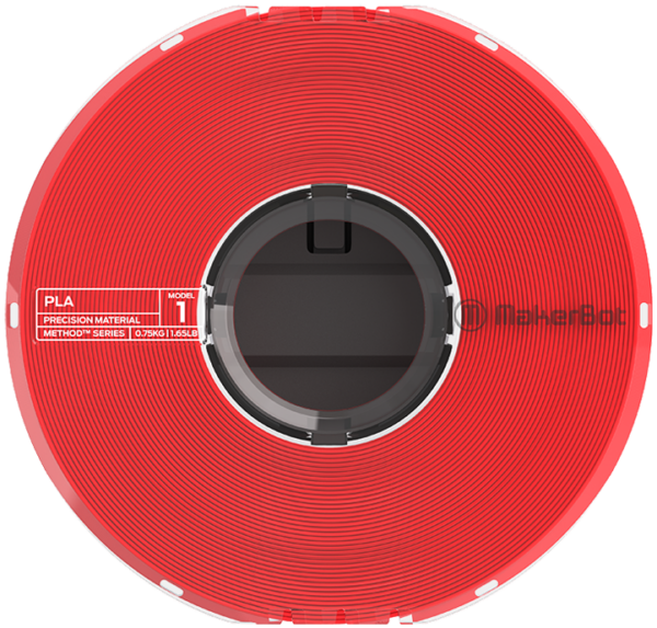 MakerBot 1.75mm PLA Precision Filament True Red METHOD