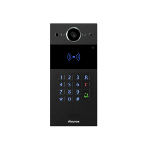 SIP INTERCOM WITH KEYPAD AND RF CARD READER BLACK