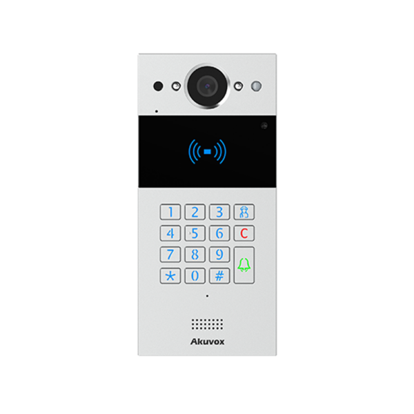 SIP INTERCOM WITH KEYPAD AND RF CARD READER SILVER