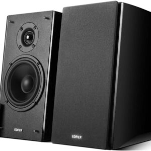 Edifier R2000DB Powered Bluetooth Bookshelf Speakers 25mm Eagle Eye tweeters High-gloss piano design Dual RCA Input with Remote Easy Optical Input