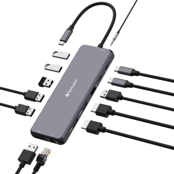 Verbatim USB-C Pro Multiport Hub 13 Ports