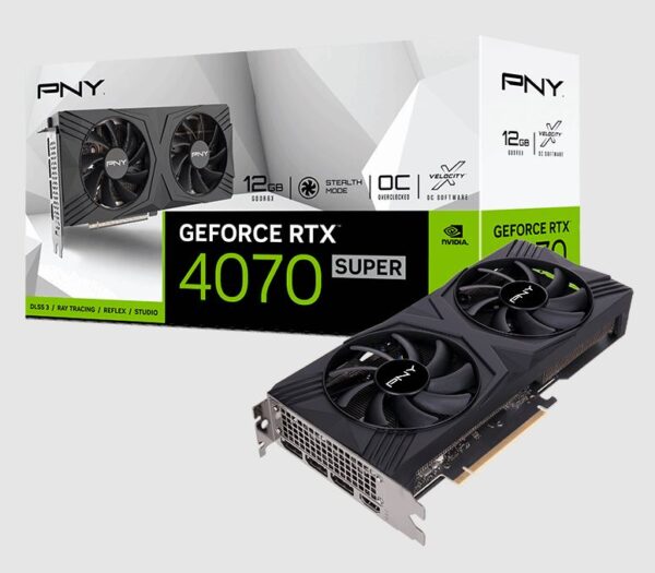 PNY GEFORCE RTX™ 4070 SUPER 12GB VERTO™ Dual Fan Overclocked