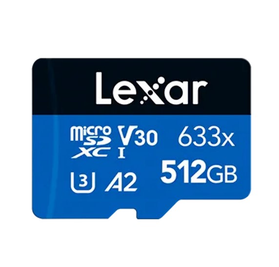 Lexar High-Performance 633x 128GB microSDHC™/ microSDXC™ UHS-I Card BLUE Series + adaptor