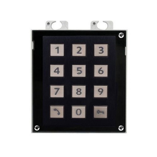 IP VERSO KEYPAD MODULE BLACK 12 BUTTONS IP54 WHITE LED