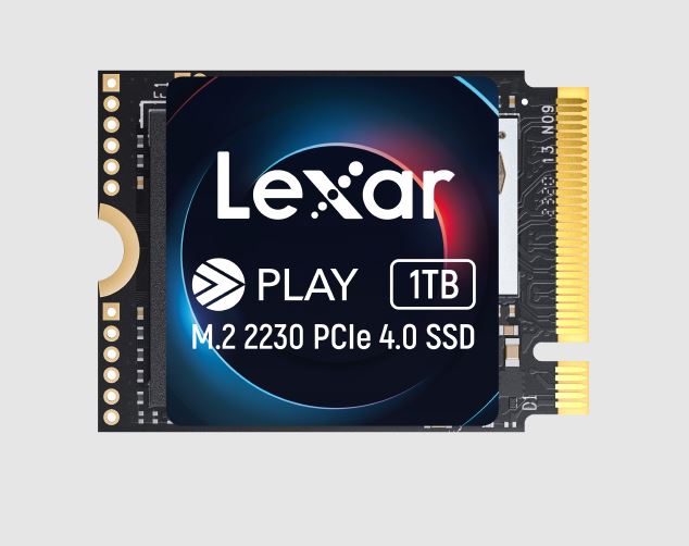 Lexar LNMPLAY001T-RNNNG Play 1TB M.2 2230 PCIe Gen 4x4 NVMe SSD up to 5200MB/s read