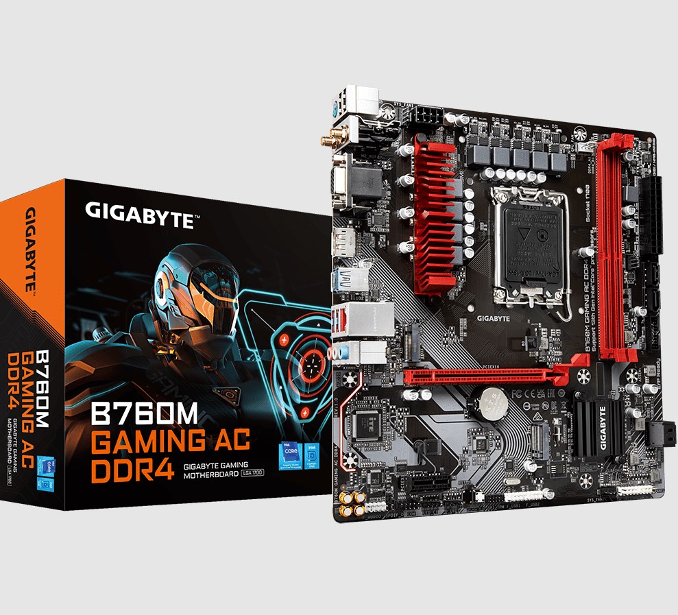 Gigabyte B760M GAMING AC DDR4  Intel LGA 1700 ATX Motherboard